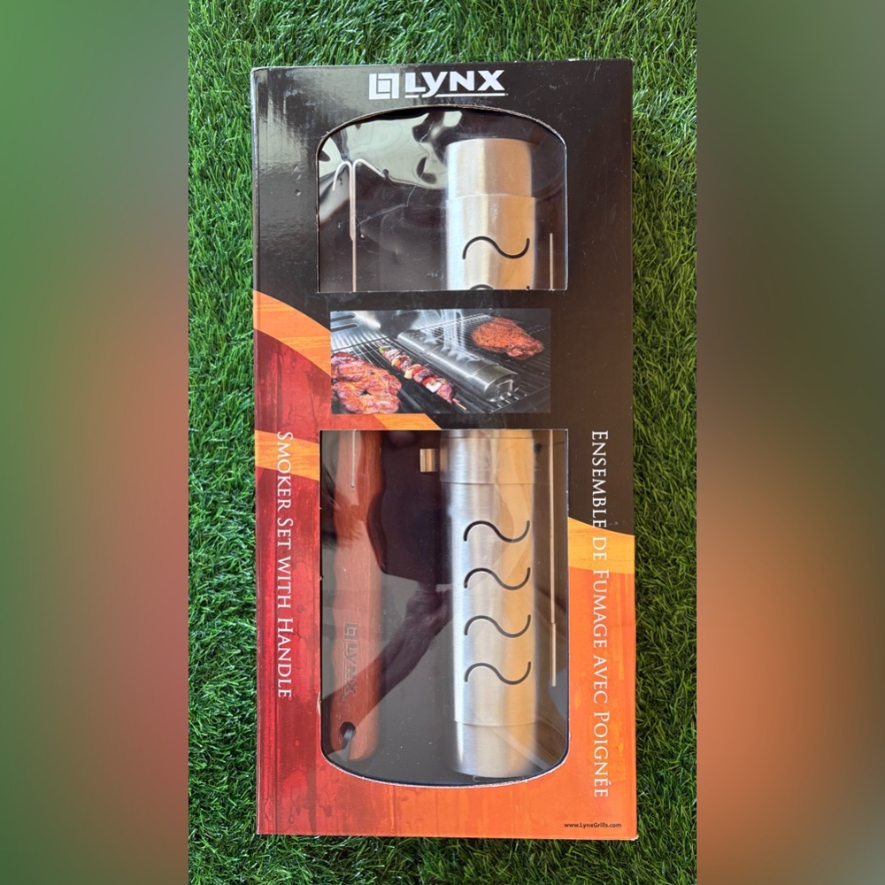 NIB Lynx Smoker Set with Handle-Made of 304 Heavy Gauge Stainless Steel